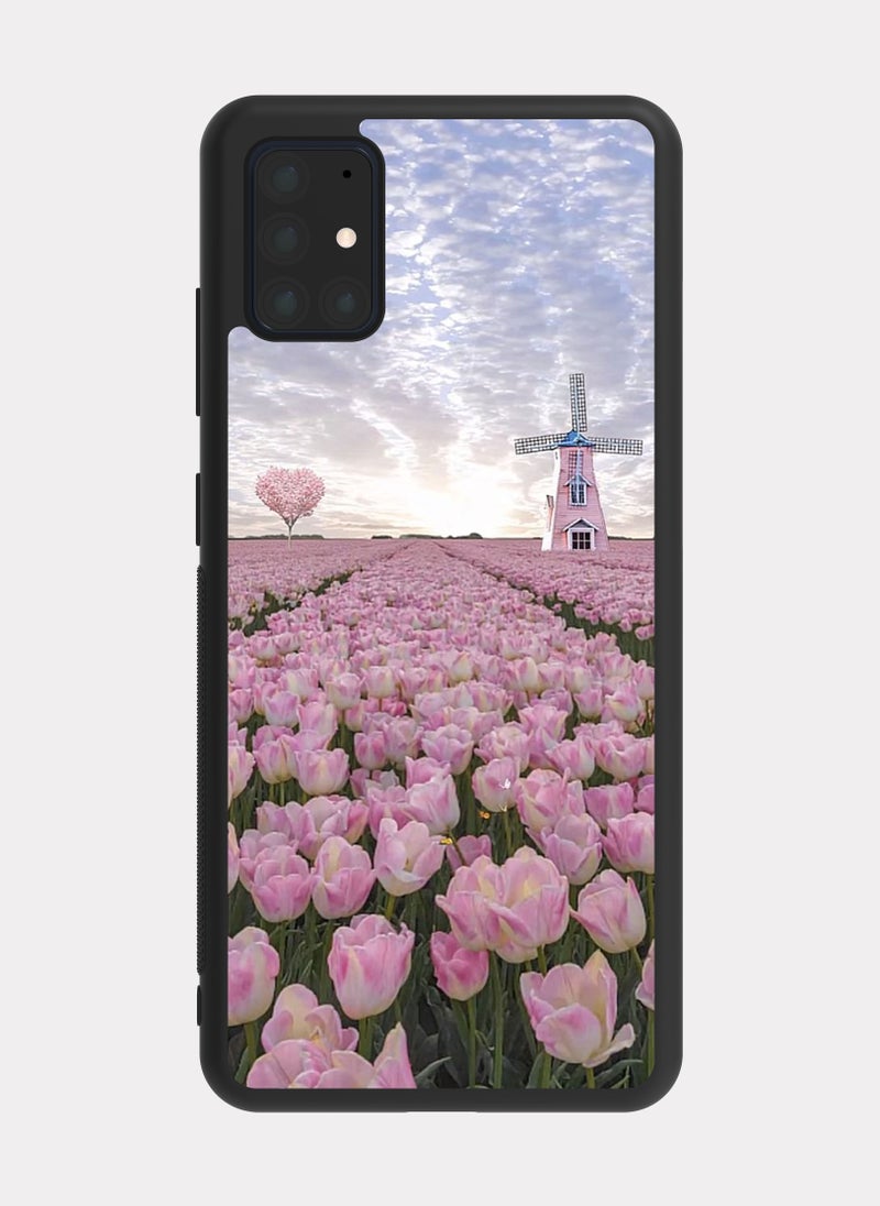 PXLAAT Samsung Galaxy A51 case cover Rose Farm - Image 1
