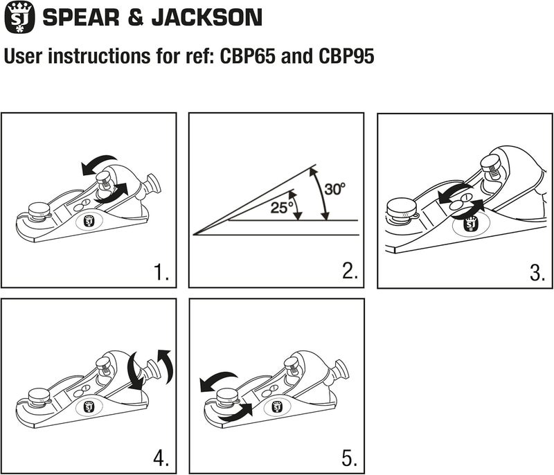 Spear  Jackson CBP65BLADE Block Plane Iron Spare Blade for CBP65 - Image 3