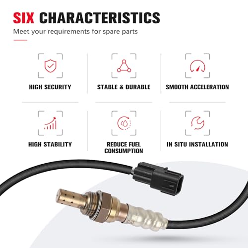 QIJIAUTO O2 O2 Oxygen Sensor Downstream Bank 1 Sensor 2 Compatible for Hyundai Sonata for Santa Fe for Tucson for Kia Optima Sorento for Sportage Sedona Cadenza Telluride 2.0L 2.4L 3.3L 3.8L - Image 5