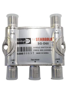 Stargold 4×1 Diseqc Switch High Efficiency Satellite Switch for Multi Signal Integration with 950 to 2400MHz Frequency Range  - Image 2