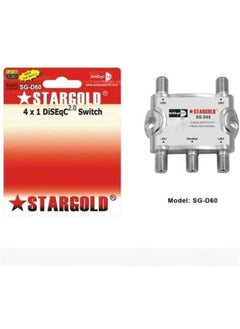 Stargold 4×1 Diseqc Switch High Efficiency Satellite Switch for Multi Signal Integration with 950 to 2400MHz Frequency Range  - Image 3