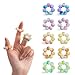 NPPN Spiky Sensory Rings 10 Pack Fidget Rings for Anxiety Relief Finger Massager for Adults Teens Quiet Acupressure Ring for Classroom Office Gradient - Image 2