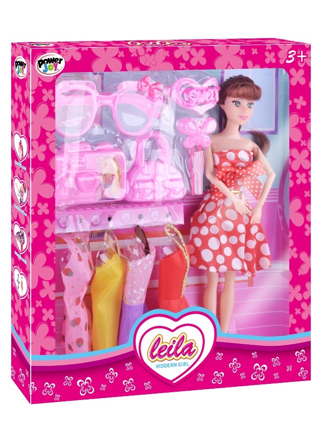Power Joy Leila Modern Girl Fashion Doll - Assorted 1 pc - Image 1