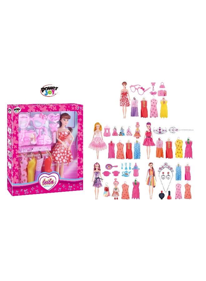 Power Joy Leila Modern Girl Fashion Doll - Assorted 1 pc - Image 4