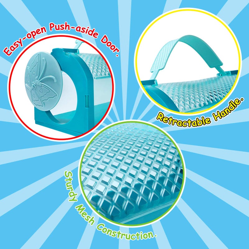 ESSENSON Bug Catcher Kit, Outdoor Toy Gift for 3 4 5 6 7 8+ Year Old Boys Girls Kids, 2 Pcs Bug Cage Butterfly, Outdoor Explorer Kit with Whistles for Backyard Exploration - Image 5