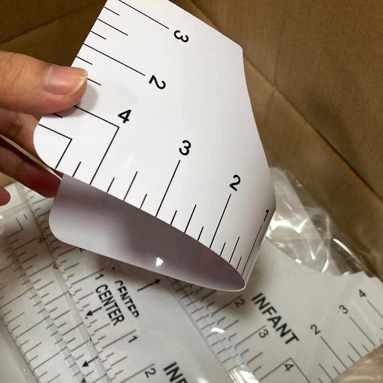 Platform New Product V Neck Eight-In-One T-Shirt Alignment Tool Pvc Ruler V Round Neck Eight-Piece Set T-Shirt Guide Ruler - Image 4