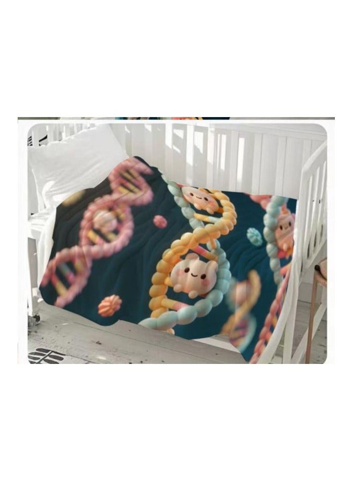 general Children's or student cartoon flannel thin blanket (warm and comfortable, suitable for sleep, games) 100cm*150cm - Image 1