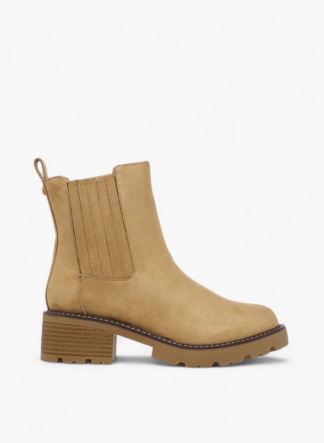 Lee Cooper Women's Solid Chelsea Boots with Block Heel - Image 1