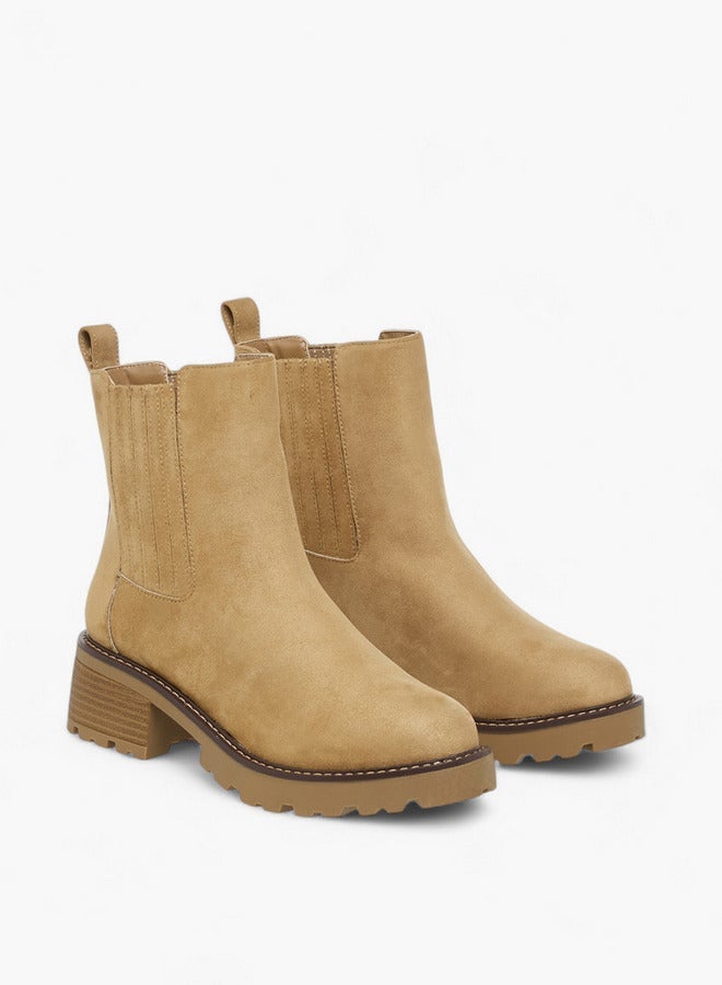 Lee Cooper Women's Solid Chelsea Boots with Block Heel - Image 3