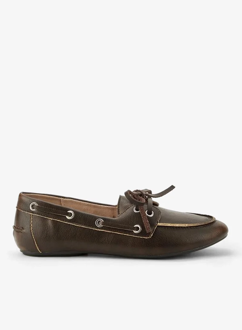 Celeste Women Lace-Up Detail Loafers