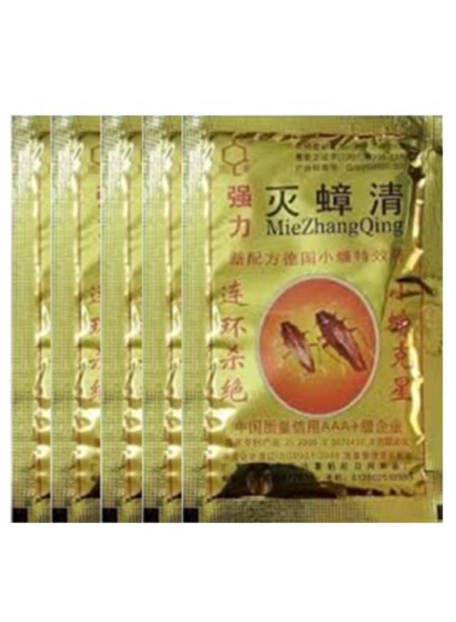 Miezhang Qing Cockroach Killing Powder Gold 8 grams Pack Of 5 - Image 1