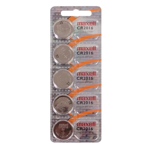 Maxell Micro Lithium Cell Battery CR2016 for Watches and Electronics 5 Pack - Image 1