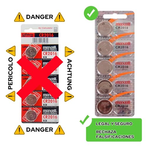 Maxell Micro Lithium Cell Battery CR2016 for Watches and Electronics 5 Pack - Image 4