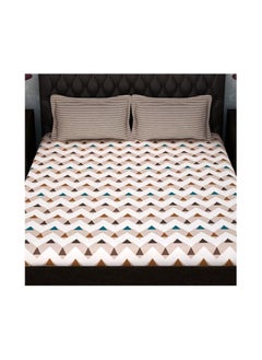 Story at Home Story@Home Abstract Design Print Double Bedsheet with 2 Pillow Covers, MT1459  - Image 2
