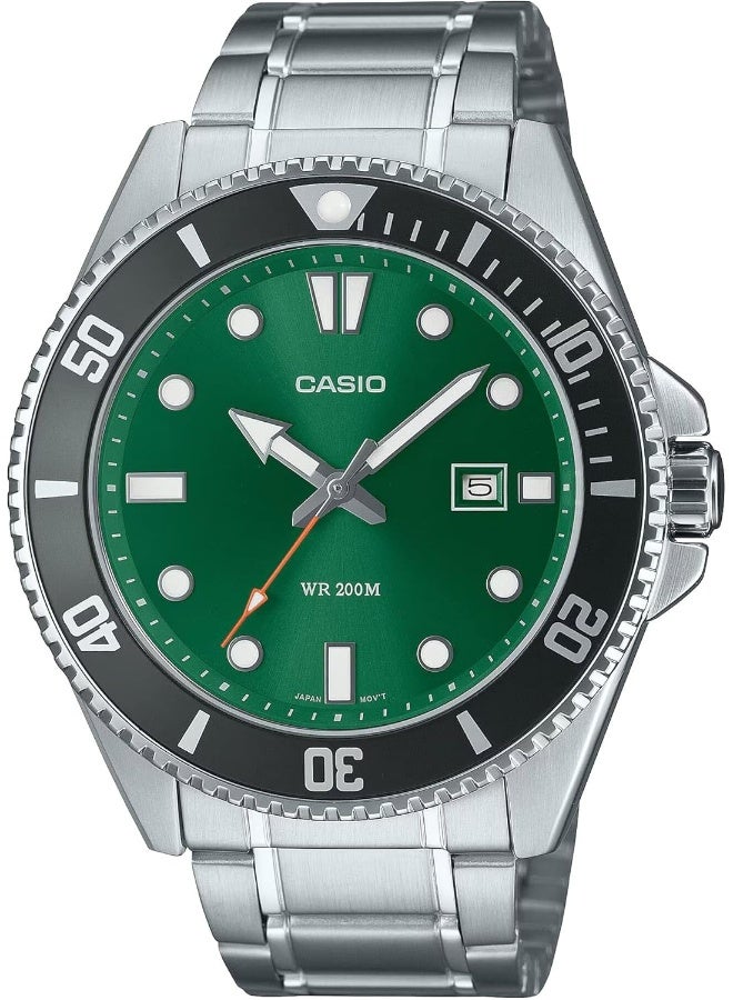 Casio Watch: Silver MDV-107D-3A2VDF - Image 1