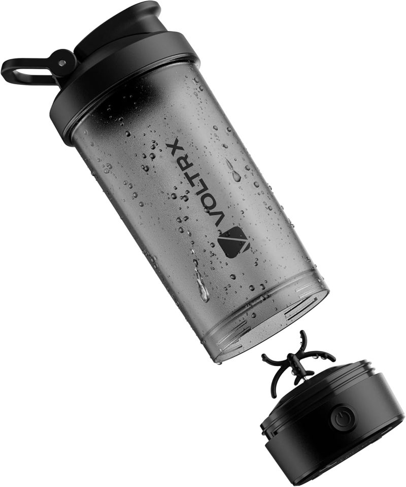 فولتاركس زجاجة خلاط البروتين ، مزودة بمحرك كهربائي قابل لإعادة الشحن من نوع USB C، أكواب خلاط لتحضير مشروبات البروتين ومشروبات بديلة للوجبات، خالية من مادة BPA، سعة 24 أونصة - Image 5