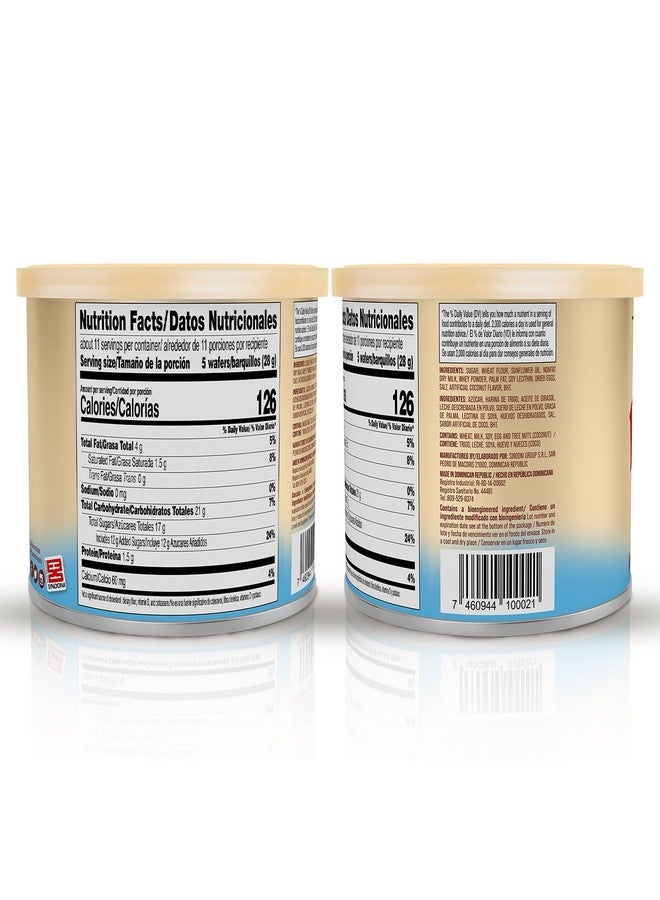 pirucream بروكريم كريمة محشوة بويفر ملفوف. نكهة جوز الهند. مقرمش وخفيف. استمتع مع القهوة أو الآيس كريم. 10.59 أونصة / 300 جرام. عبوة من 3 - Image 2