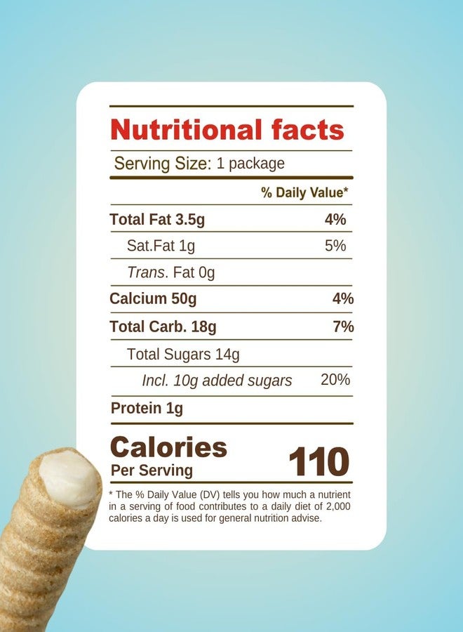 pirucream بروكريم كريمة محشوة بويفر ملفوف. نكهة جوز الهند. مقرمش وخفيف. استمتع مع القهوة أو الآيس كريم. 10.59 أونصة / 300 جرام. عبوة من 3 - Image 4