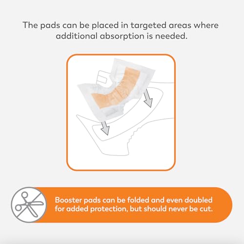 Tranquility TopLiner® Disposable Absorbent Booster Contour Pads for Bowel Incontinence - Contour (21.5" x 13.5") - 12 ct - Image 4