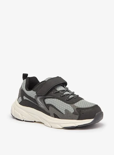 ال بي ال من شو اكسبرس Boy's Panelled Shoes with Hook and Loop Closure