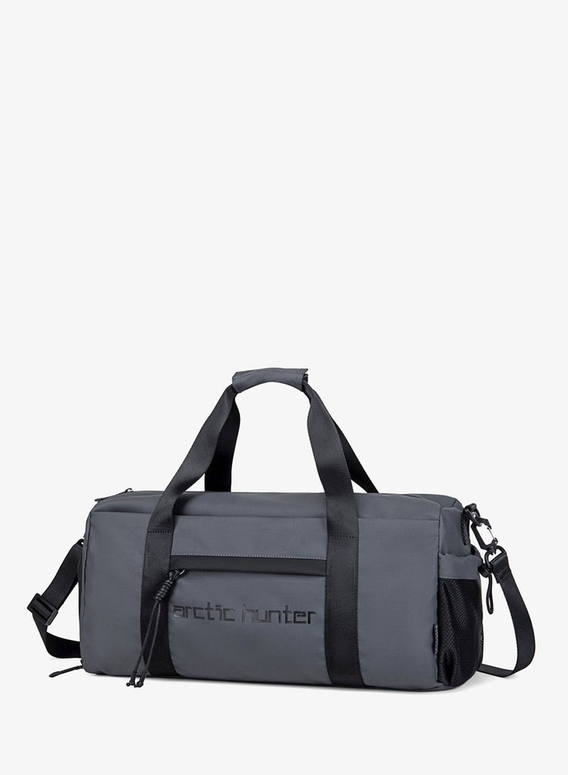 ARCTIC HUNTER Premium Gym Bag Water Resistant Duffel Bag with Shoe Compartment and Detachable Shoulder Straps for Men and Women LX00537 Grey - Image 1