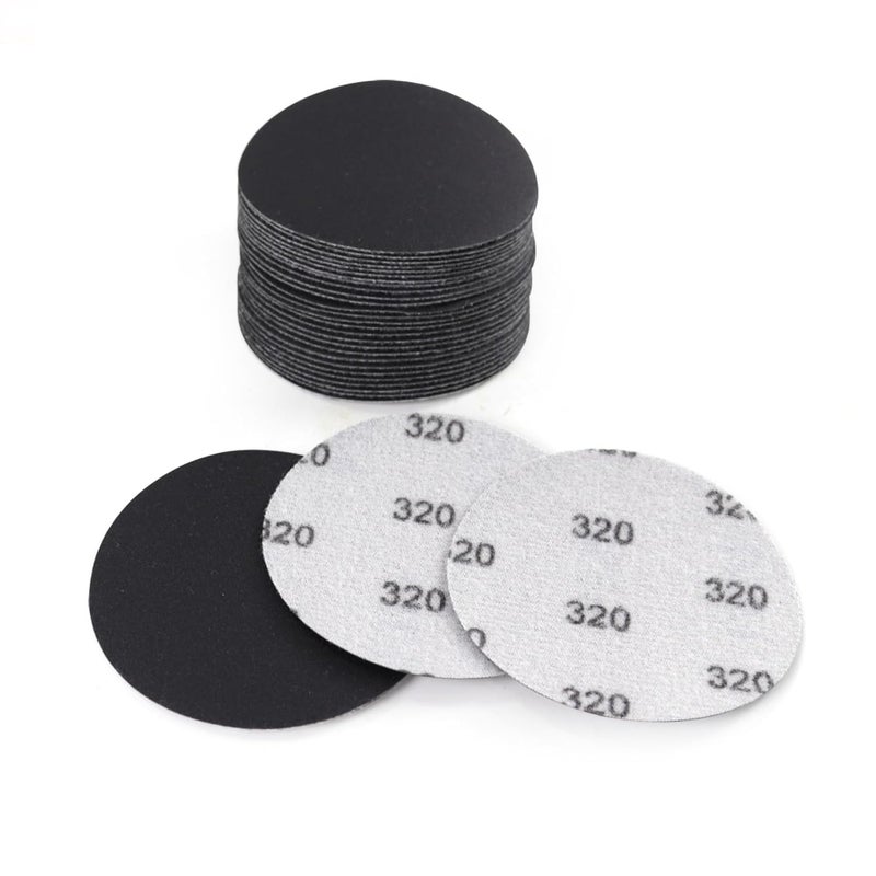 MAXMAN 30Pcs 3-Inch Sanding Discs, 320 Grits Hook and Loop Professional Silicon Carbide Sand Paper, Wet Dry Polish for Wood, Metal, Paint, Car Polishing - Image 1