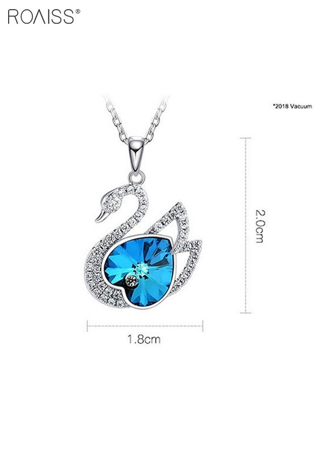 Women's Fashion Austrian Crystal Swan Heart Pendant Everyday Versatile Necklace - pzsku/Z5961BE9F242EA8048F76Z/45/_/1722222763/445f6995-f76b-4250-b434-61ba9eb984aa