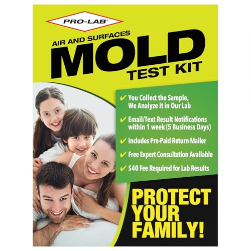 PROLAB PRO-LAB DIY Mold Test Kit for Home Air Quality, Comprehensive Mold Detection with Expert Consultation, Pre-Paid Mailer, Detailed Emailed Report - Air & Surface Testing, 40 Lab Analysis Fee Required - Image 1