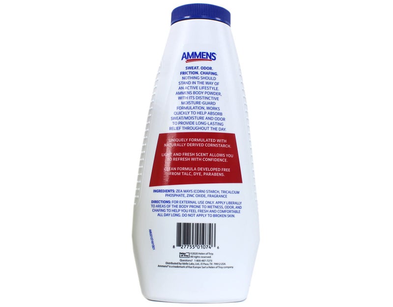 Ammens Body Powder Original – Talc-Free Clean Formula, All-Day 4X Strong Protection, 11 oz (Pack of 6) - Image 3