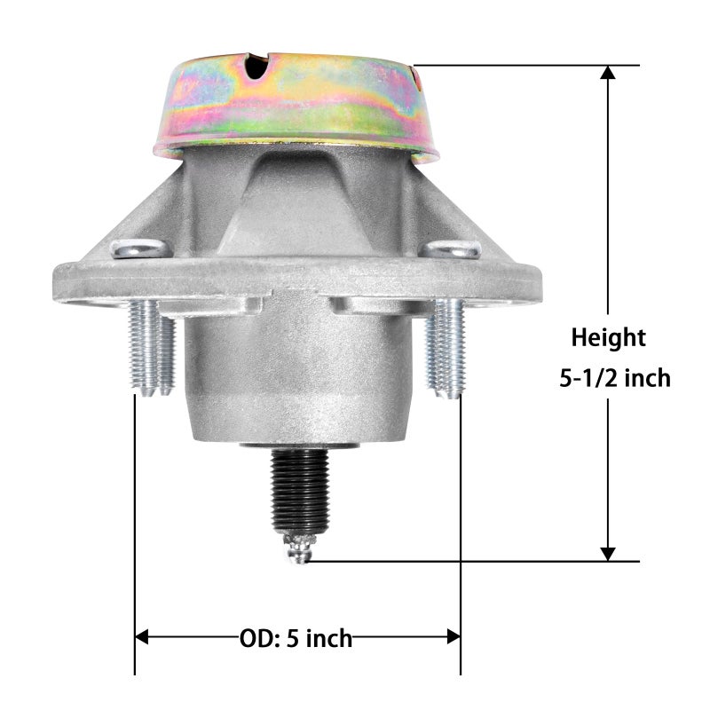 Parts Camp Replacement Spindle AM144377 for John Deere AM124498 AM131680 AM135349 Mower Spindle - Image 2