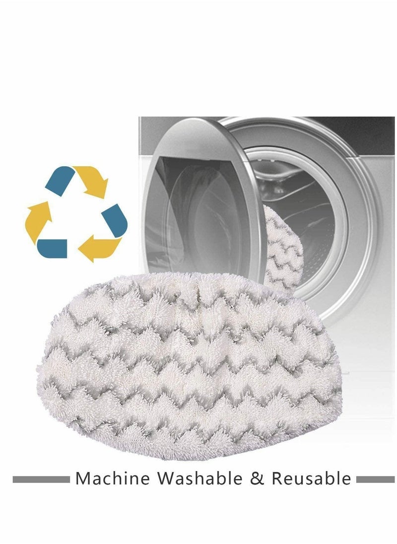 Generic - BettaWell Steam Mop Refill Pads For Bissell 1252 1606670 1543 1652 1132M 1530 11326 Symphony Hard Floor Vacuum Steam Cleaner Series Pack Of 6 - Image 1