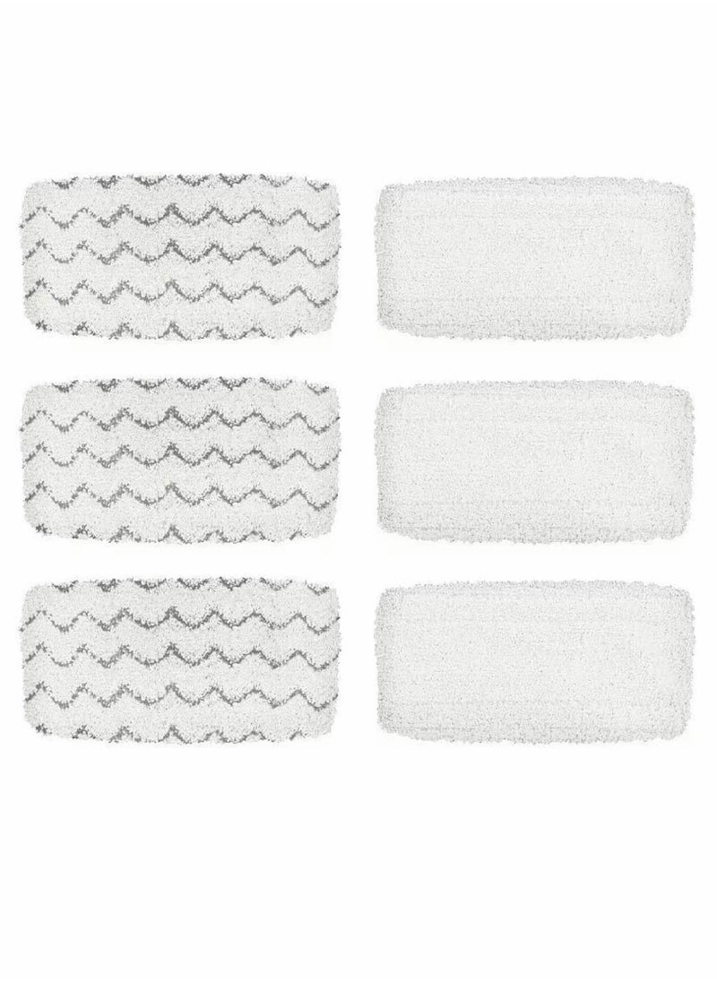 Generic - BettaWell Steam Mop Refill Pads For Bissell 1252 1606670 1543 1652 1132M 1530 11326 Symphony Hard Floor Vacuum Steam Cleaner Series Pack Of 6 - Image 1