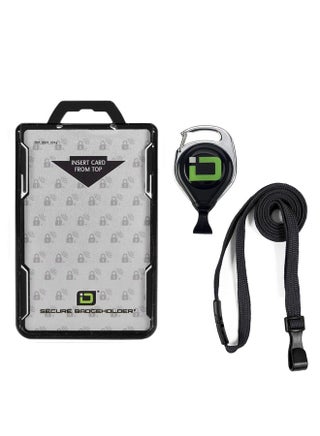 حامل شارة آمن Duolite Rfid Blocking 2 حامل شارة معرف البطاقة مع حبل وبكرة قابلة للسحب Piv Cac وبطاقات العمل واقي شارة بلاستيكي عالي التحمل Fips 201 معتمد - pzsku/Z596216CDA0B2D93110F2Z/45/_/1720701490/296a402f-95ec-4881-a832-2a7df73682b4