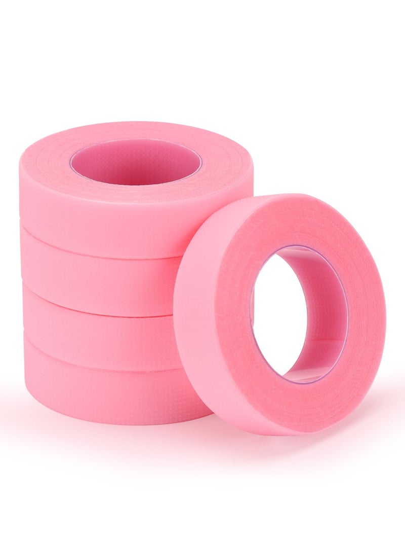 TEOYALL PE Lash Tapes, 5 Rolls Adhesive Micropore Breathable Pink Eyelash Extension Tapes Lash Extensions Supplies - 9 meter/10 Yard Each Roll (5 Rolls) - Image 1