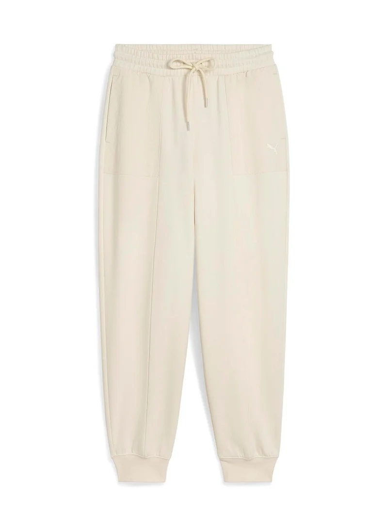 PUMA beige Her Comfort High-Waist Sweatpants for Women | Best Price UAE