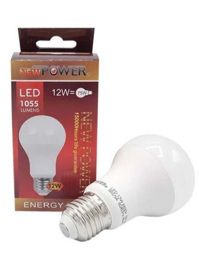 New Power LED Electric Bulb Yellow 12W  - Image 1