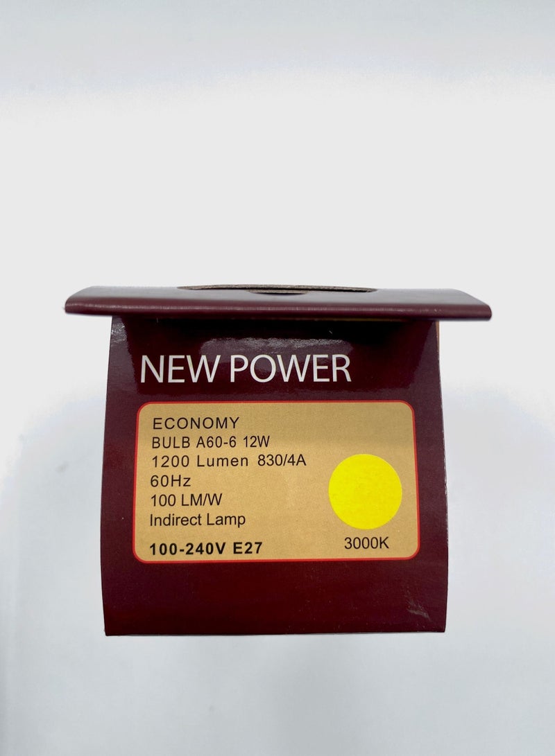 New Power LED Electric Bulb Yellow 12W  - Image 2
