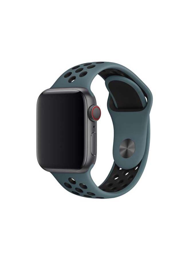 نيبمينينت سوار رياضي بديل من السيليكون جيد التهوية لساعة أبل سيريز 4/5/6/7/SE 42/44/45 ملم