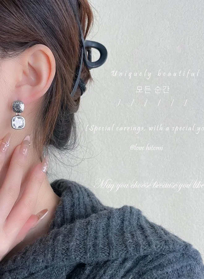 Take Two Textured Dangle Earrings