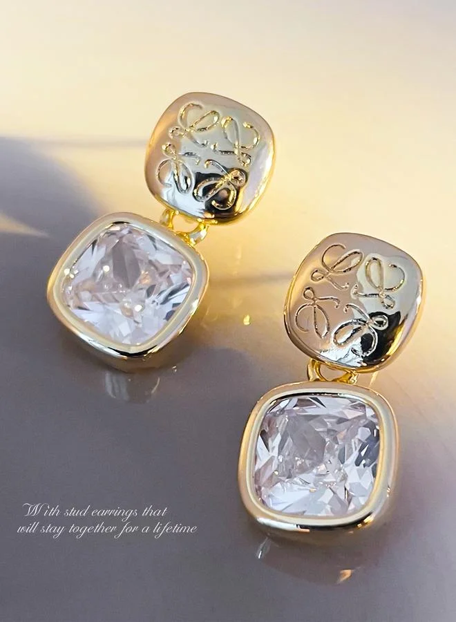 Take Two Textured Dangle Earrings