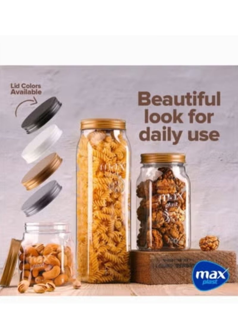 Max Plast 700ml High Quality Plastic Pulse Jar, Multicolor - Image 2