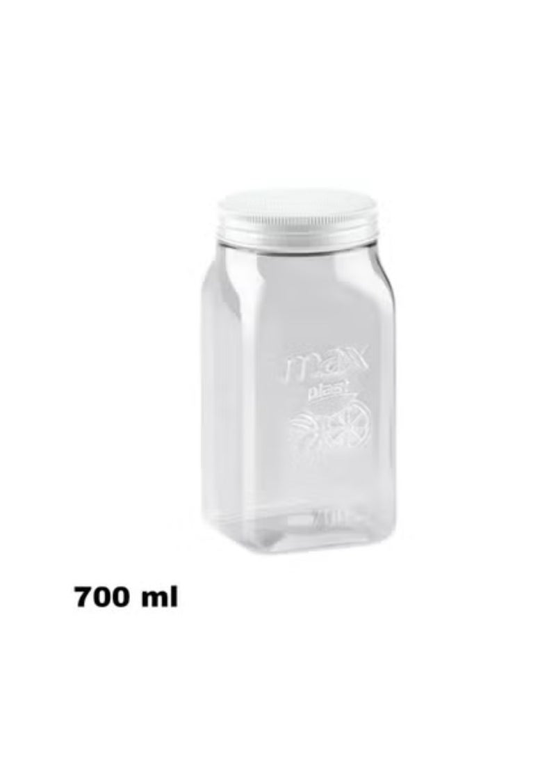 Max Plast 700ml High Quality Plastic Pulse Jar, Multicolor - Image 1