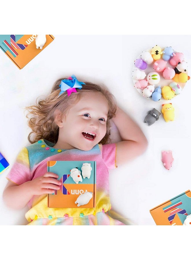 كوكا KUUQA 25 قطعة من ألعاب موتشي الإسفنجية اللطيفة على شكل حيوانات باندا قطة مخلب كرات صغيرة ناعمة لتخفيف التوتر حقيبة هدايا لحفلات أعياد الميلاد للأطفال والكبار - Image 4