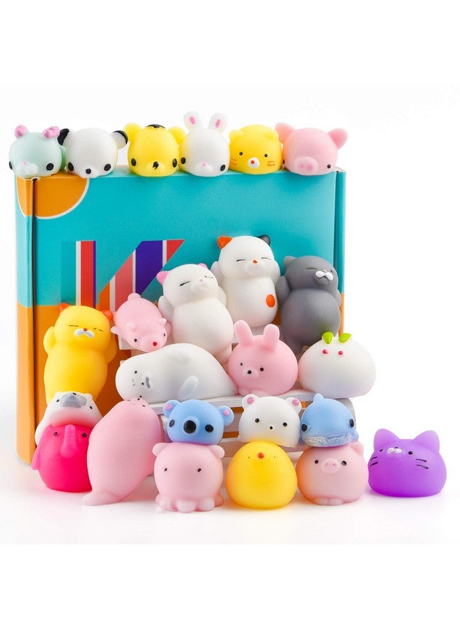 كوكا KUUQA 25 قطعة من ألعاب موتشي الإسفنجية اللطيفة على شكل حيوانات باندا قطة مخلب كرات صغيرة ناعمة لتخفيف التوتر حقيبة هدايا لحفلات أعياد الميلاد للأطفال والكبار - Image 1