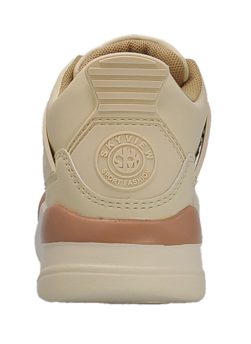 Sky View Sneakers for Boys Running Sports Lightweight Breathable Sports Athletic Shoe For Boys Beige  - Image 4