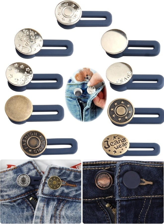 18 Pack Men's and Women's Metal Trouser Extenders - Seamless Waistband Extenders for Jeans, Collars, and Cuffs - Image 1