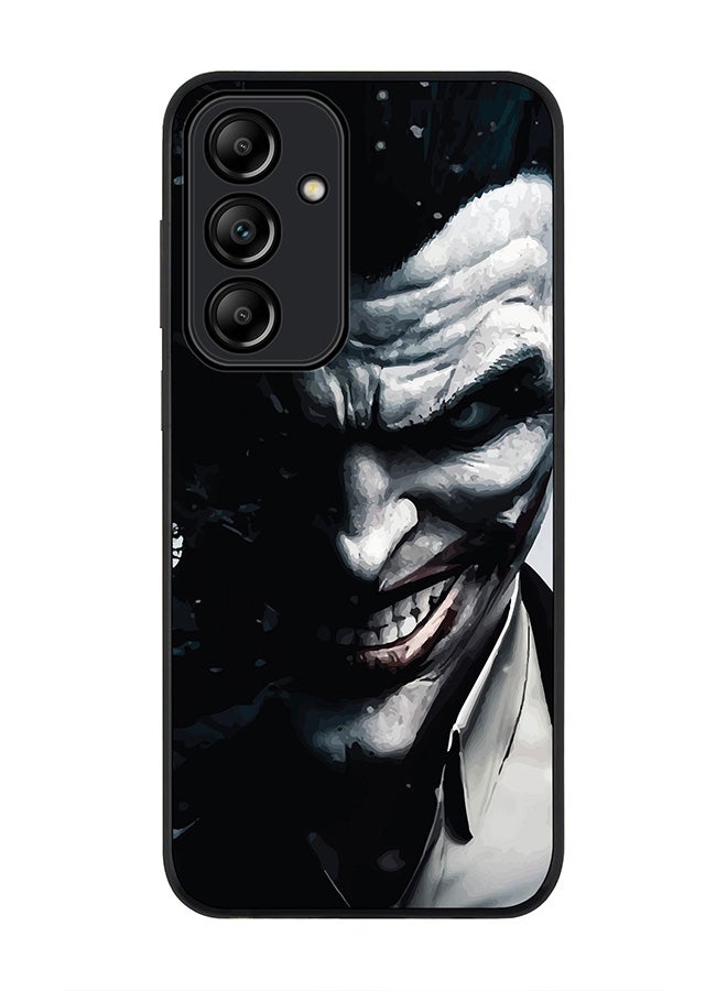 Stylizedd Rugged Black Edge Case for Samsung Galaxy A55, Slim fit Soft Case Flexible Rubber Edges Anti Drop TPU Gel Thin Cover -  Arkham Joker  - Image 1
