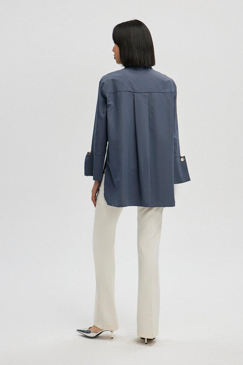 Touche Prive Wide Cuff Poplin Shirt - Image 4