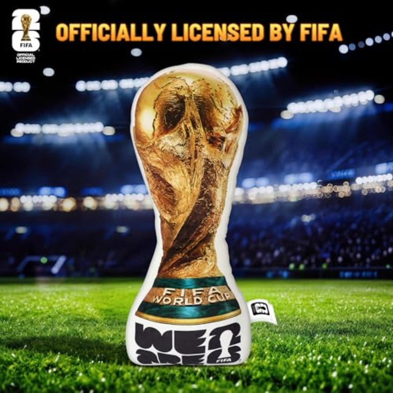 Official FIFA World Cup 2026 Trophy Plush Pillow 14.5 inch, 1:1 Inspired Real Size Soft Decorative Throw Pillow for Sports Soccer Partiesand World Cup 2026 Merchandise Decorations for Fans - Image 5