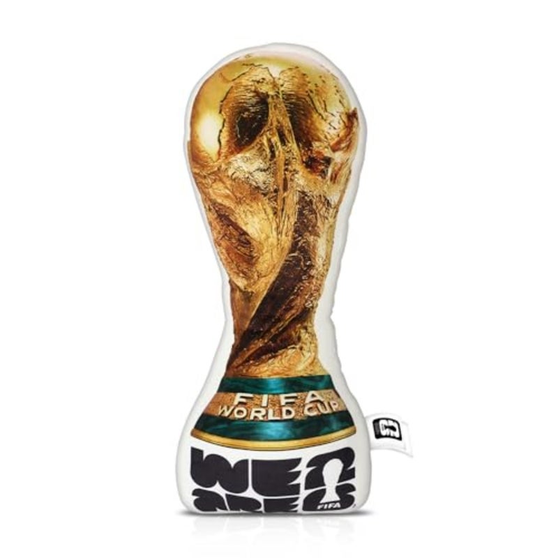 Official FIFA World Cup 2026 Trophy Plush Pillow 14.5 inch, 1:1 Inspired Real Size Soft Decorative Throw Pillow for Sports Soccer Partiesand World Cup 2026 Merchandise Decorations for Fans - Image 1